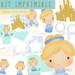 Kit Imprimible Tierna Cenicienta Paper Heaven Digital