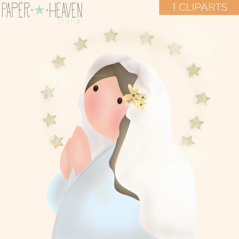 cliparts png tierna virgen