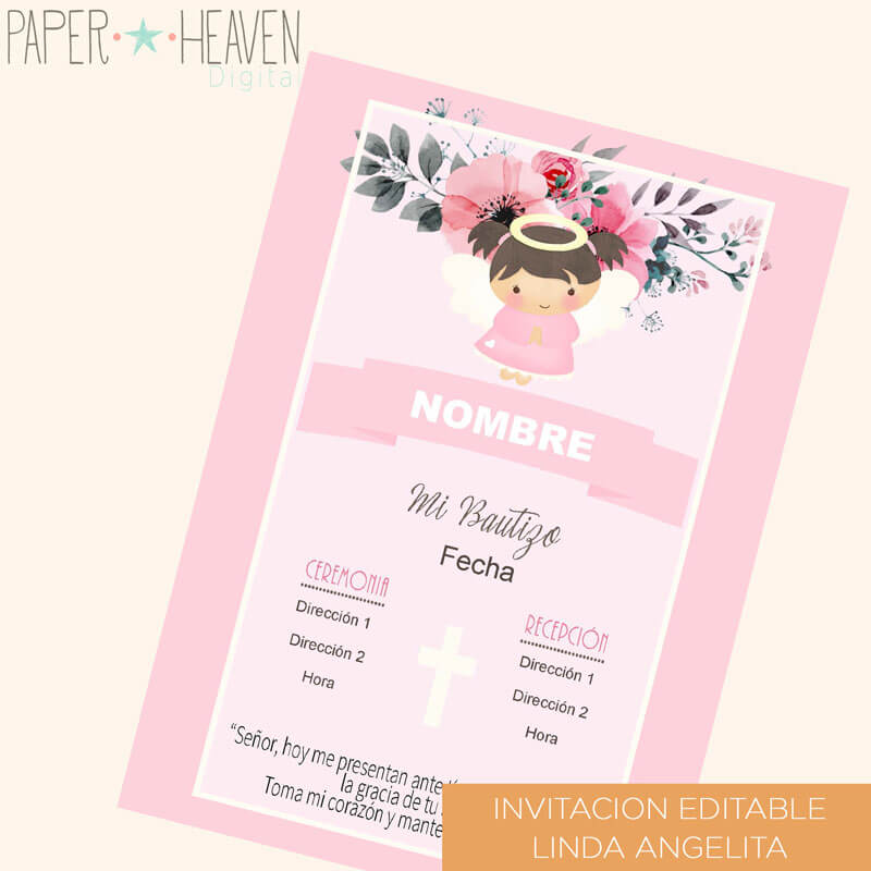 Kit Imprimible niña primera comunión – Paper Heaven Digital