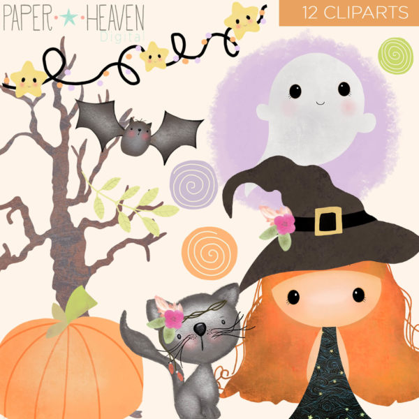 Cliparts tierno halloweeen