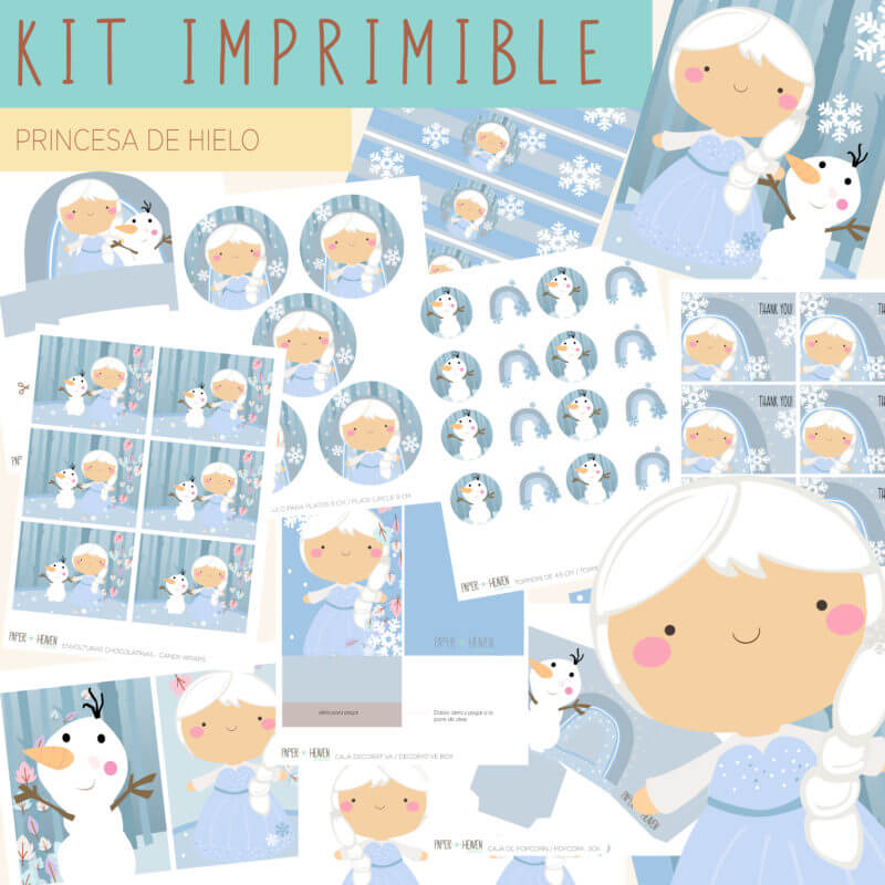 kit imprimible frozen