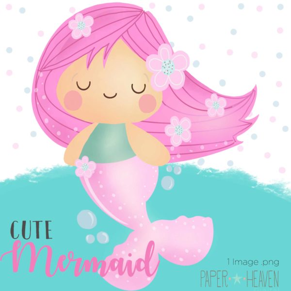 mermaid clipart, imagen sirenita png