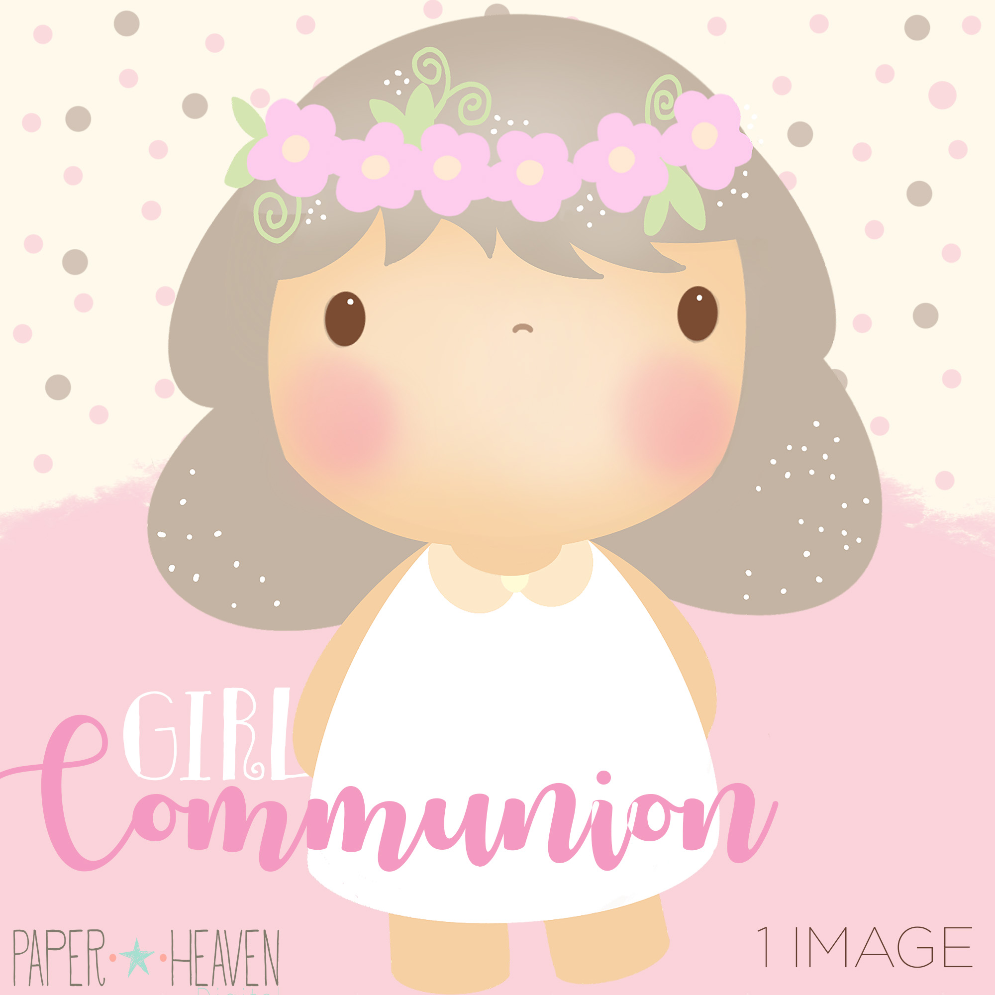 Kit Imprimible niña primera comunión – Paper Heaven Digital